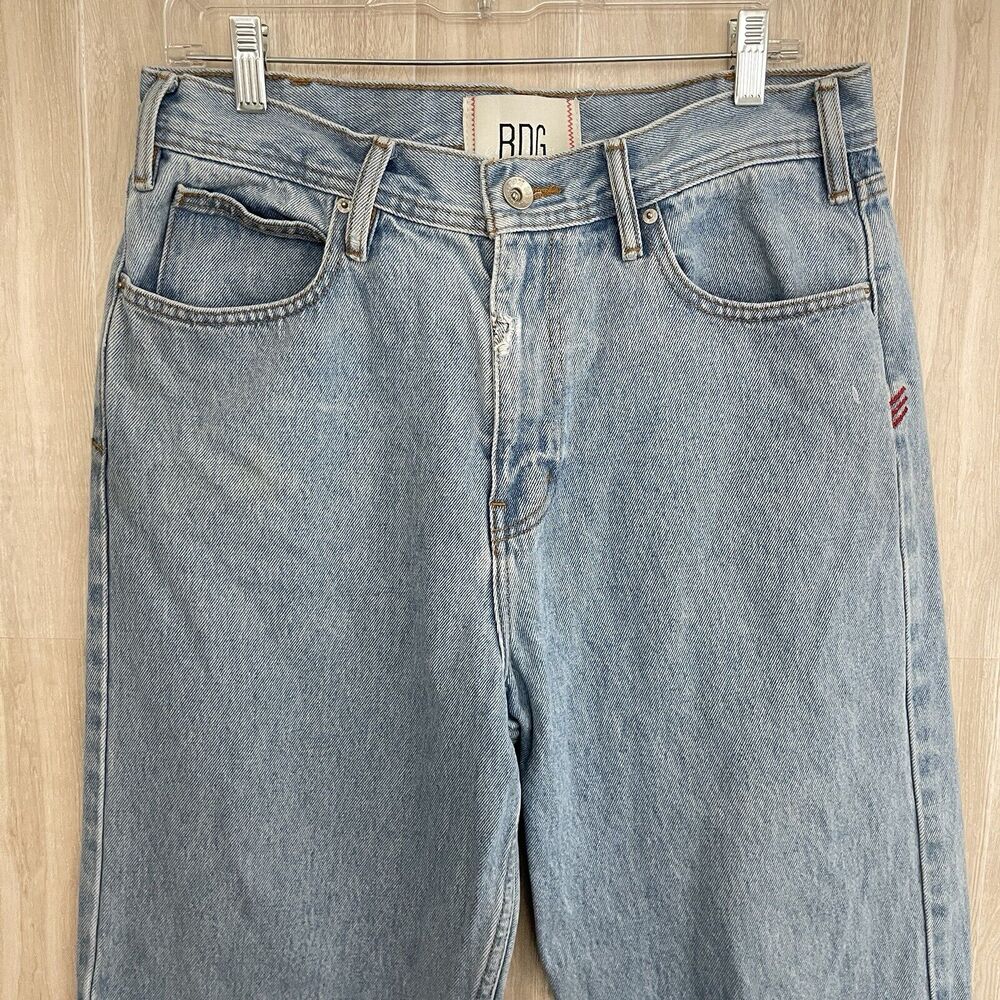 BDG Urban Outfitters Baggy Skate Fit Jeans Men's 32x30 Naturally Distressed Blue - Picture 4 of 16